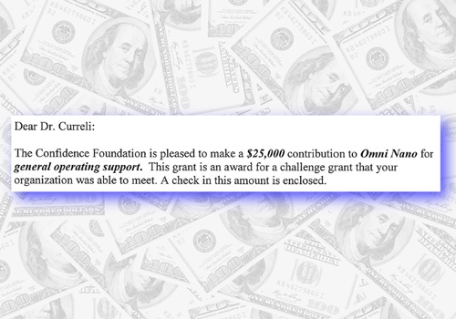 Omni Nano's first Foundation Grant.