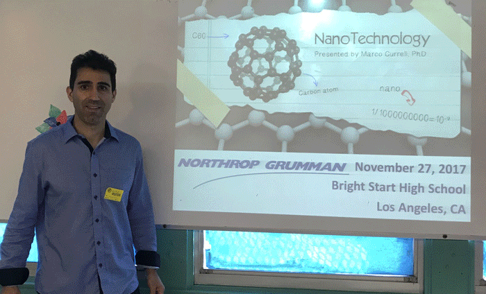 Omni Nano presented its Discover Nanotechnology Workshops to 140 students at Bright Star Academy in Los Angeles, CA.