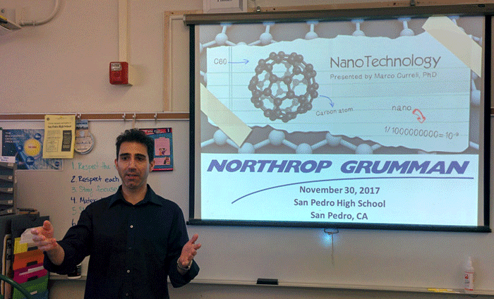 Omni Nano presented its Discover Nanotechnology Workshops to 140 students at San Pedro High School in San Pedro, CA.