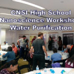 Science teachers getting trained on techniques for water purification using nanomaterials at UCLA's CNSI.