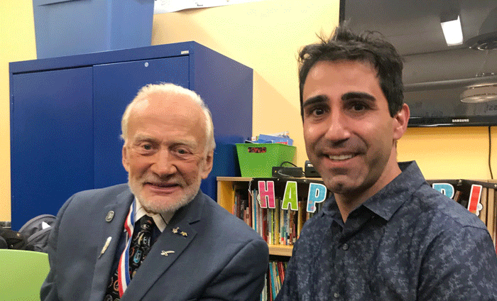 It was such an honor for Dr. Marco Curreli of Omni Nano to meet astronaut Buzz Aldrin.