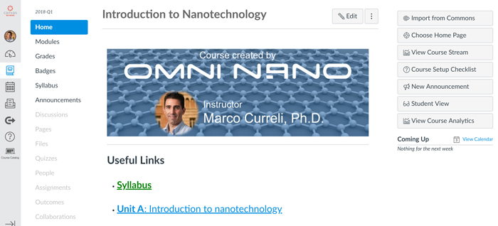 As of today, over 500 students enrolled in Omni Nano's "Introduction to Nanotechnology" online course.