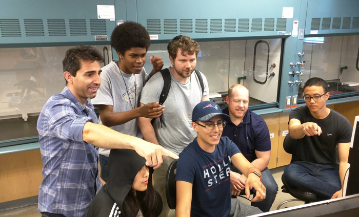 Nanotechnology students at West Los Angeles College (WLAC).