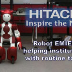 Omni Nano attended the 8th Annual “Hitachi Celebrates Science Day” to brainstorm potential applications for Hitachi's EMIEW3 humanoid robots in development